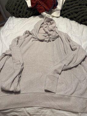 American Eagle Outfitters Taupe Hooded Pullover